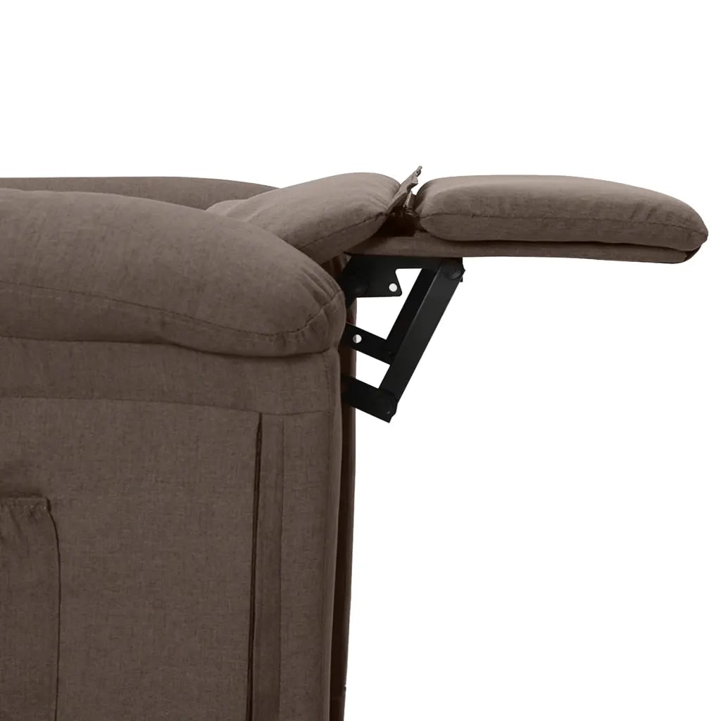 Poltrona Elettrica Reclinabile Tortora in Tessuto cod mxl 32679