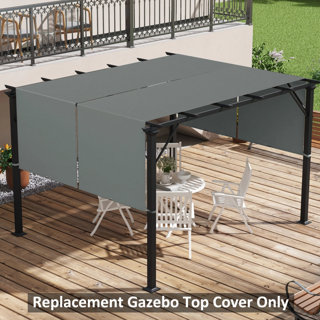 Telo pergola retrattile ¨C zephmum ¨C grigio scuro 4.9x1.2m