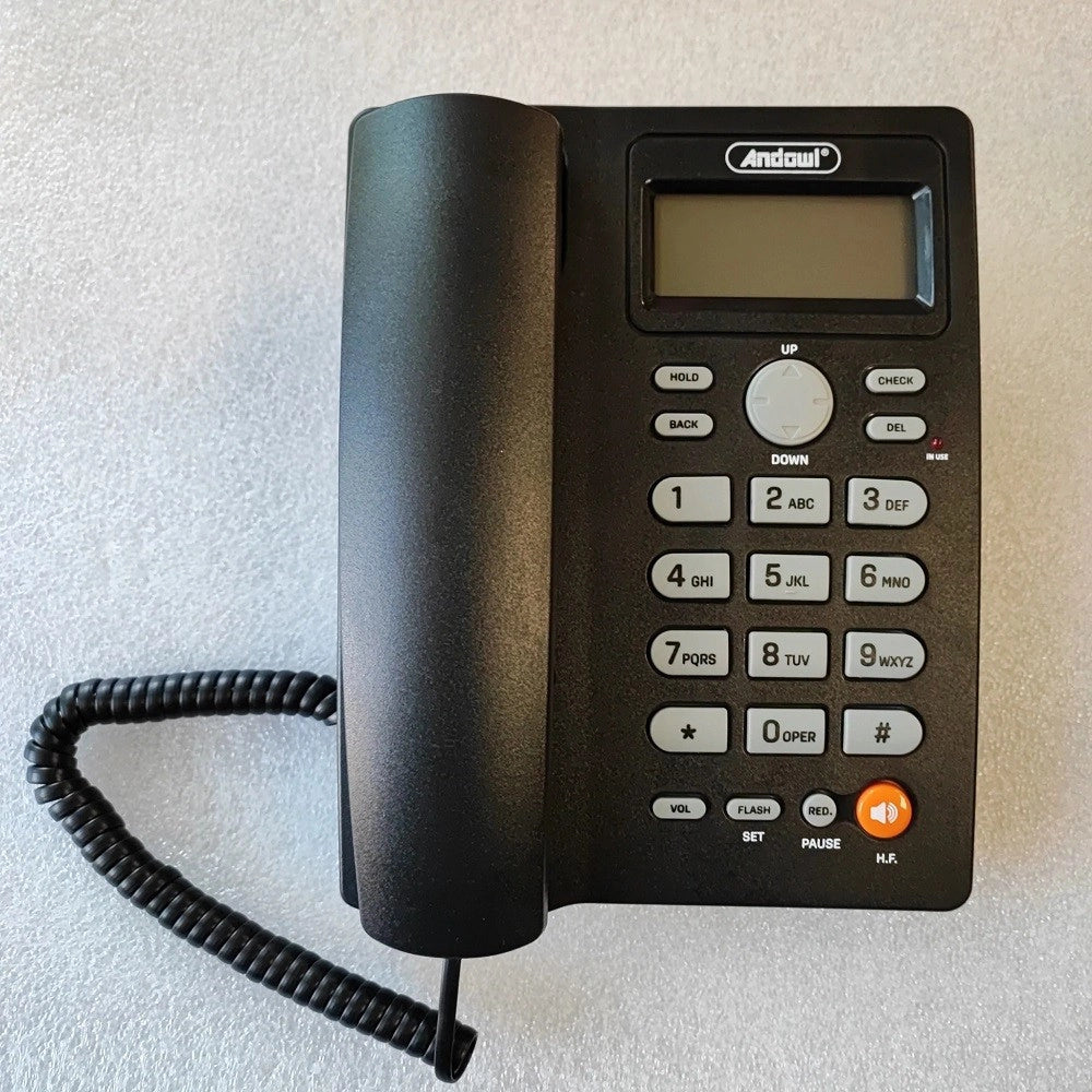Trade Shop - Telefono Fisso Con Cavo Da Scrivania Funzione Di Richiamata Ufficio Casa Q-dh389 -