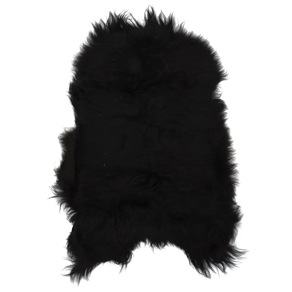 Fodera per Sedia in Pelle di Pecora Islandese Nera 70x110 cm 335854