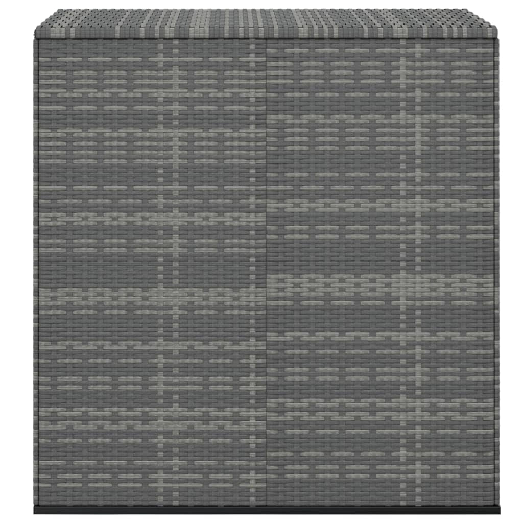 Contenitore/cuscino da giardino in resina di vimini 100 x 49 x 103,5 cm grigio 02_0013155