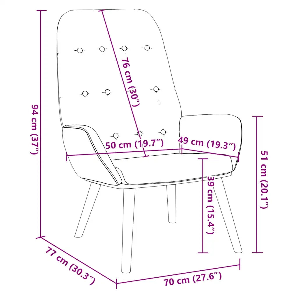 Sedia Relax Blu in Tessuto 4102646