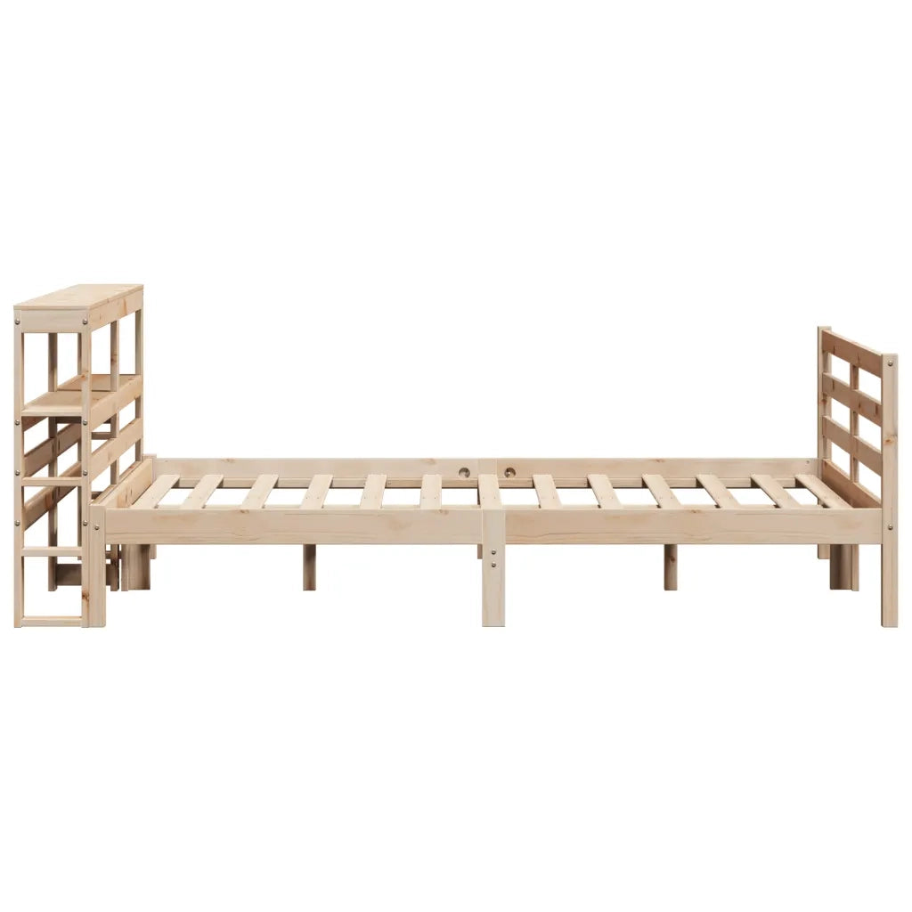 Letto senza Materasso 140x200 cm in Legno Massello di Pino