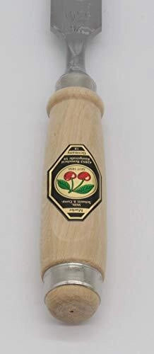 Kirschen 1111SB Set Scalpelli a Tondino 6 Pezzi Acciaio al Carbonio 61 HRC Impugnatura Faggio Bianco DIN 5139 6 10 12 16 20 26 mm