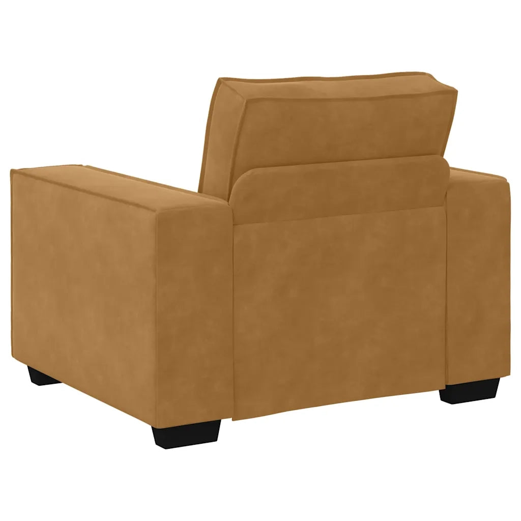 Divano Sedia Marrone 60 cm Velluto
