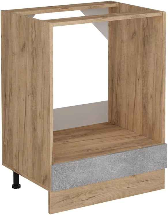 Armadio da farmacia R-Line, Calcestruzzo nero, 30 cm, per la libera combinazione all'interno di sistemi cucina modulari