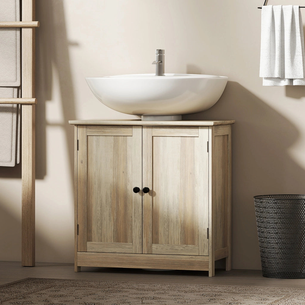 Mobiletto Sottolavabo Bagno ¨C zephmum ¨C Grigio 60x30x60 cm