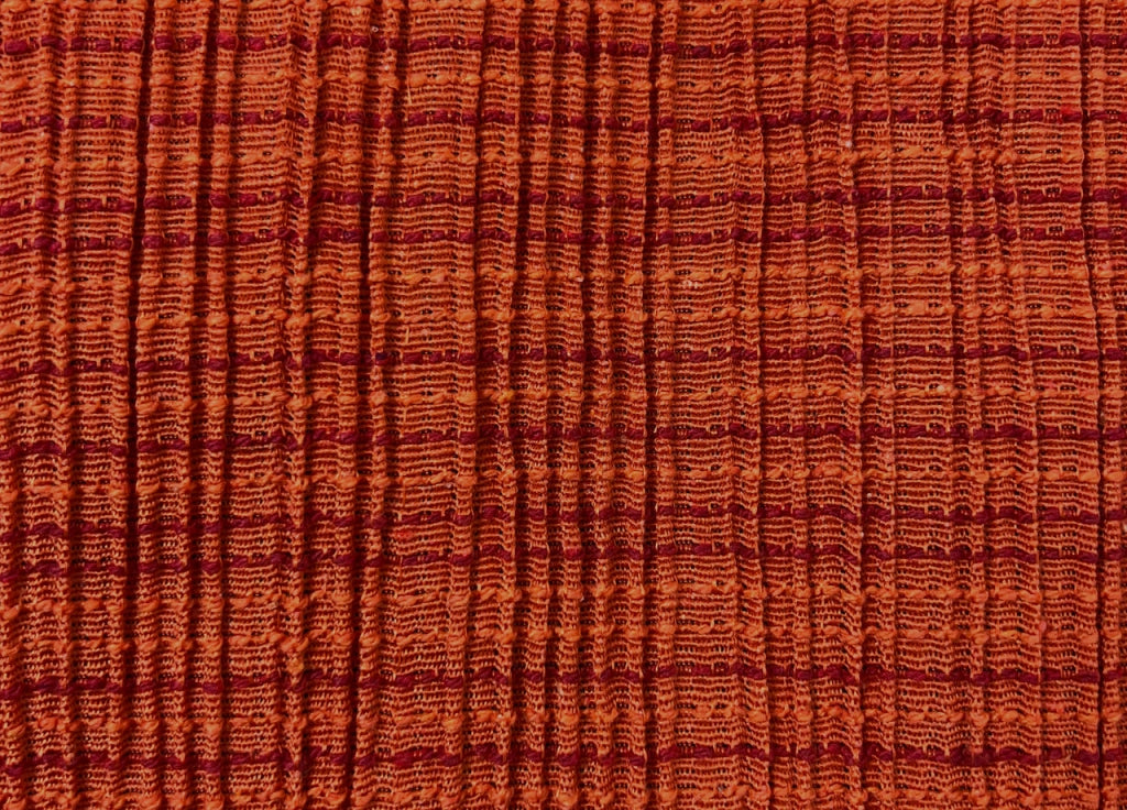 Copridivano Sofà Poltrona Elasticizzato Protezione Tessuto Jacquard Modello Fanny - 4 Posti - Arancione
