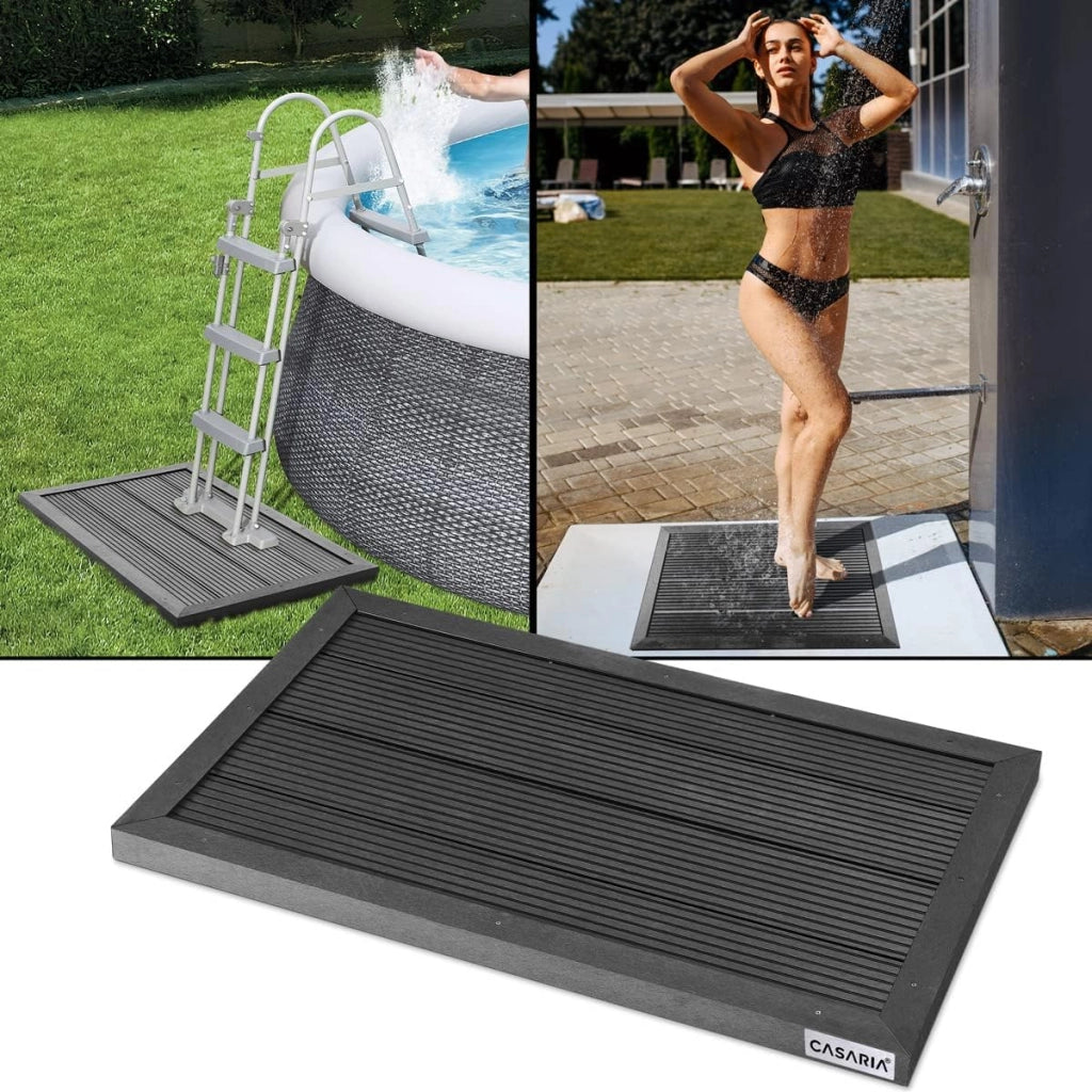 Pedana Elemento per Pavimento Base Doccia Solare Scaletta Piscina 101x63x5,5cm Fino a 300kg