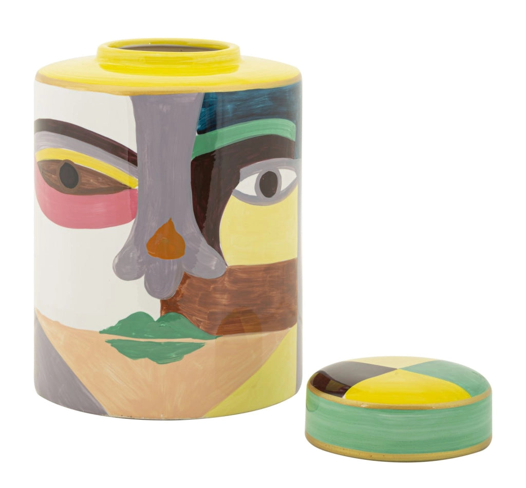 Vaso Piccassy Color Top Ø19x28 cm in Ceramica Multicolor