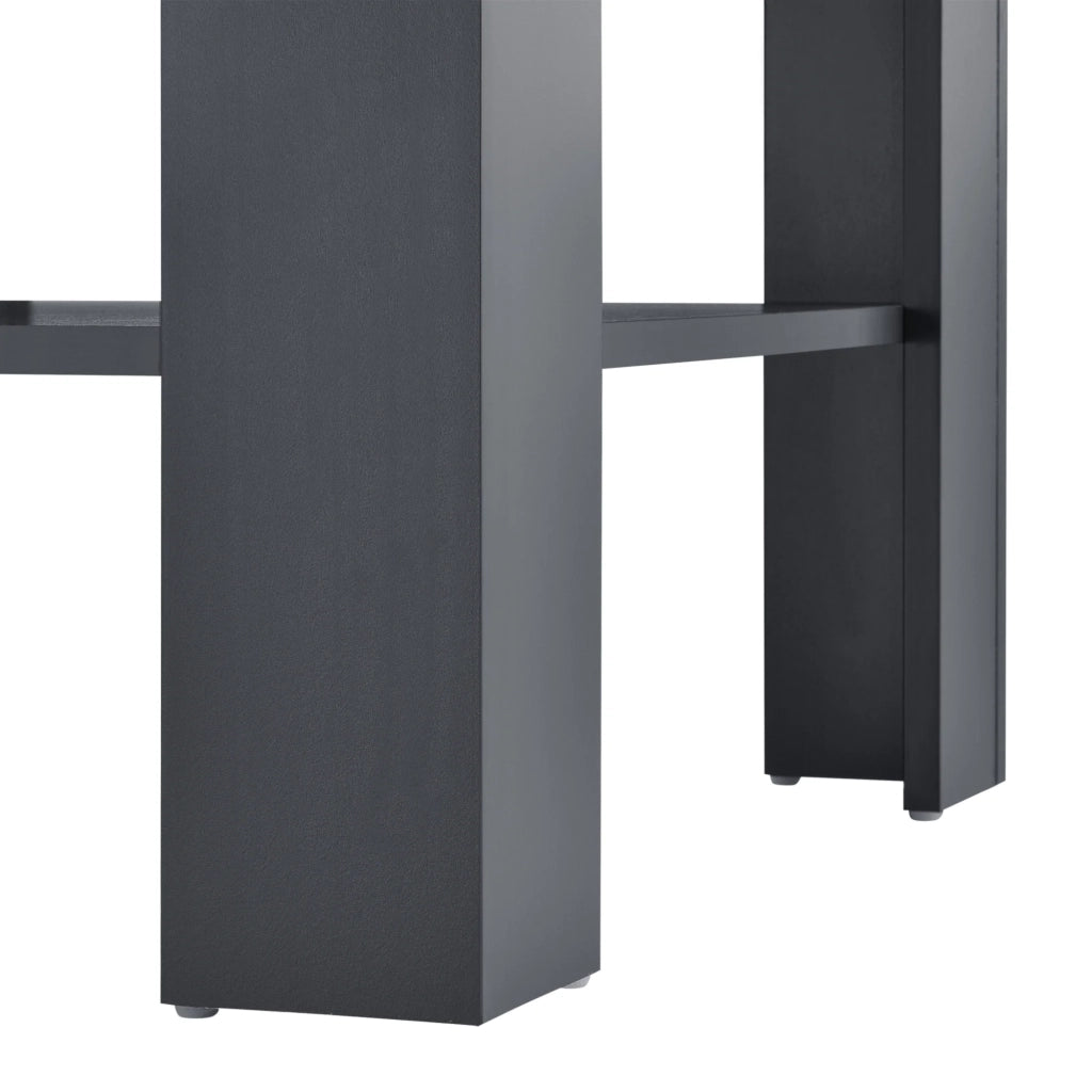 Tavolino da salotto 60 x 60 x 40 cm grigio scuro 03_0008434