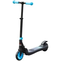 Monopattino Elettrico Pieghevole per Bambini 6+ Anni ad Altezza Regolabile, 71x36.5x75-80 cm, Nero e Azzurro