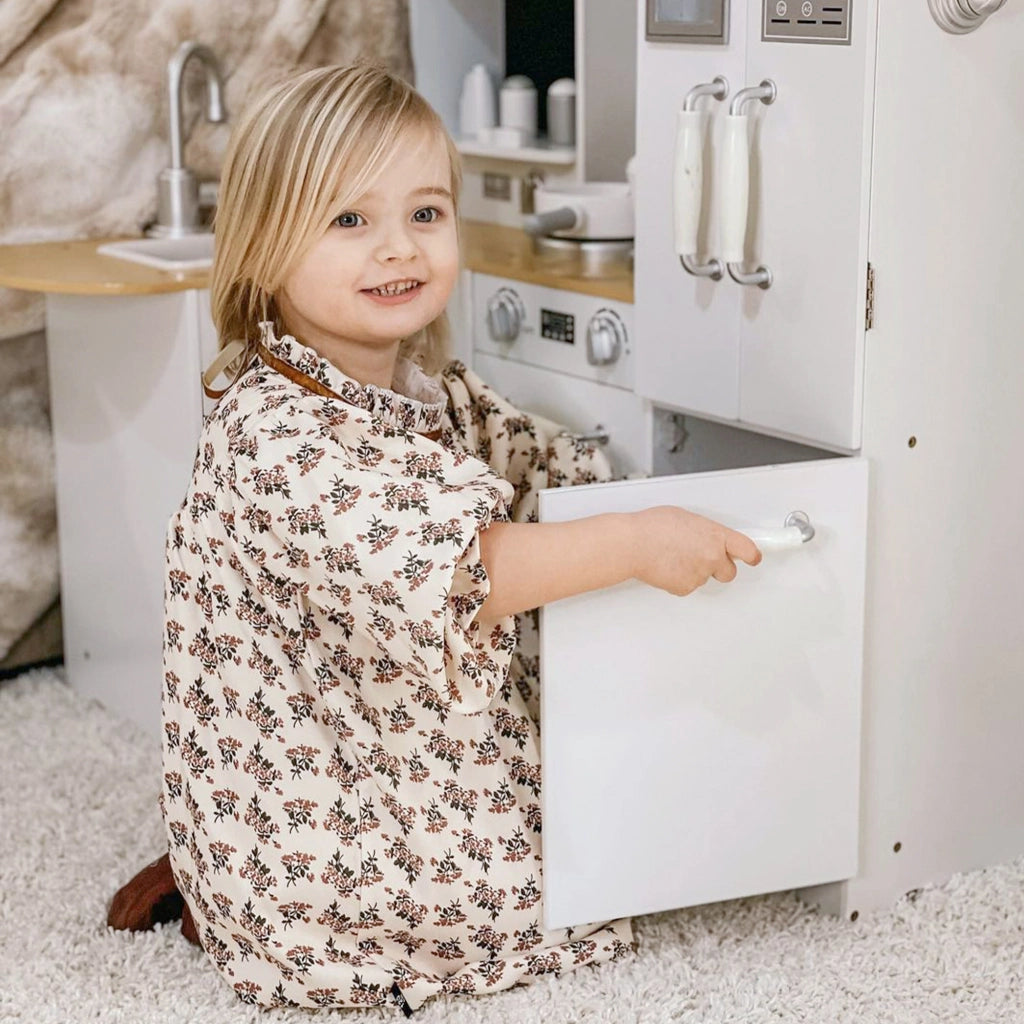 Cucina Giocattolo in Legno per Bambini ¨C zephmum ¨C Bianco 82x65x87 cm