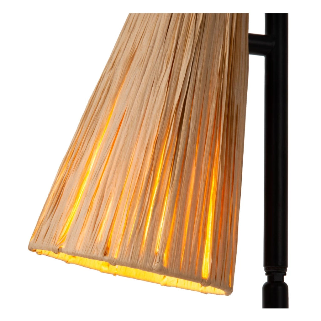 Lampada da tavolo rattan nero 1xE27 BENSEN Lucide