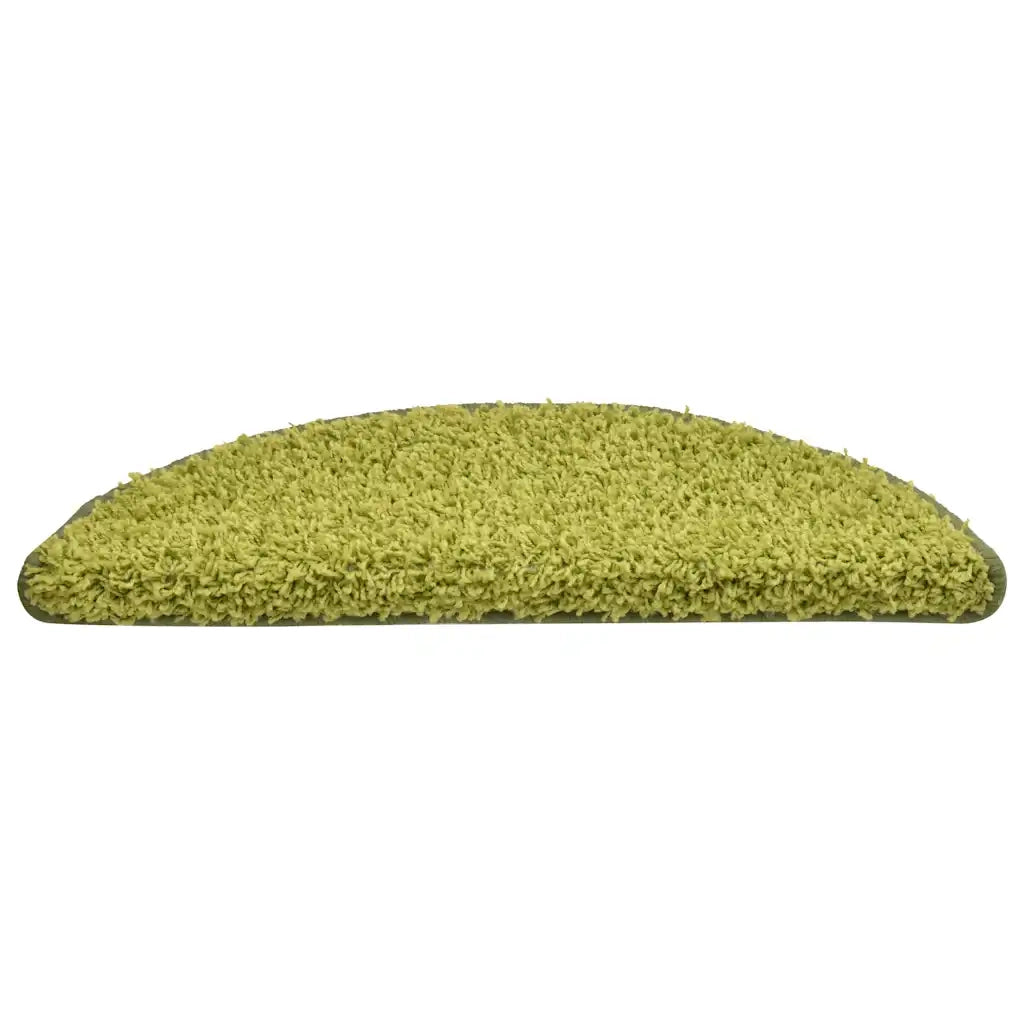 Tappetini per scale 30 pz 56x17x3 cm Verde Semicircolari