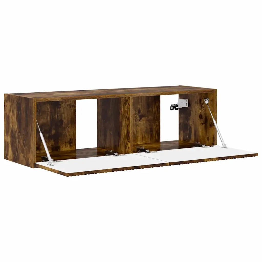 Mobile TV da parete Rovere fumé 98 x 31 x 29,5 cm 892239