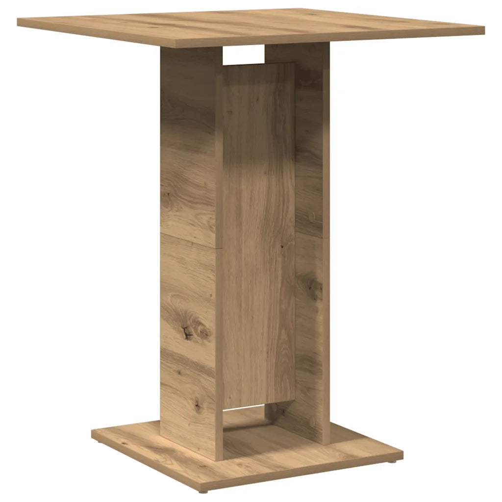 Tavolo da Bistrot Rovere Artigianale 60x60x75 cm in Truciolato