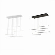 Trade Shop - Lampadario A Sospensione 38w A Led Design Minimal 3 Colorazione Di Luce Lp-43-3c -