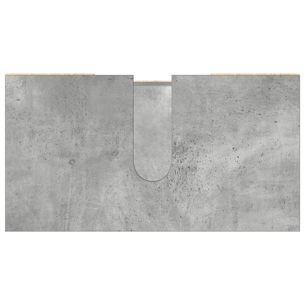 Mobiletto da bagno salvaspazio di design 60 x 32 x 53,5 cm realizzato in legno composito color grigio cemento 02_0050776