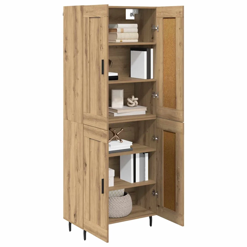 Credenza 2 pcs Rovere artigianale 69,5 x 34 x 180 cm 3415948