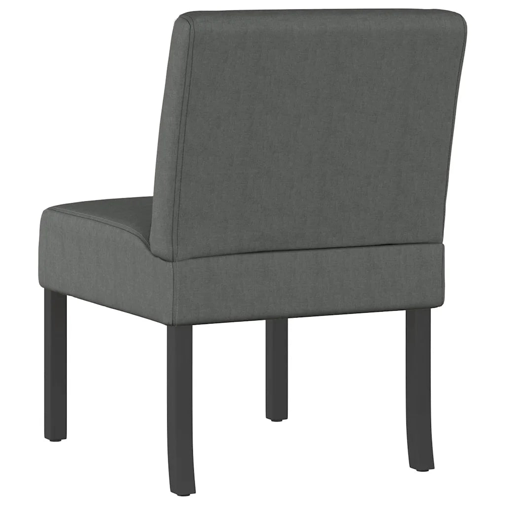 Poltrona Bassa-Poltroncina Grigio Scuro in Tessuto