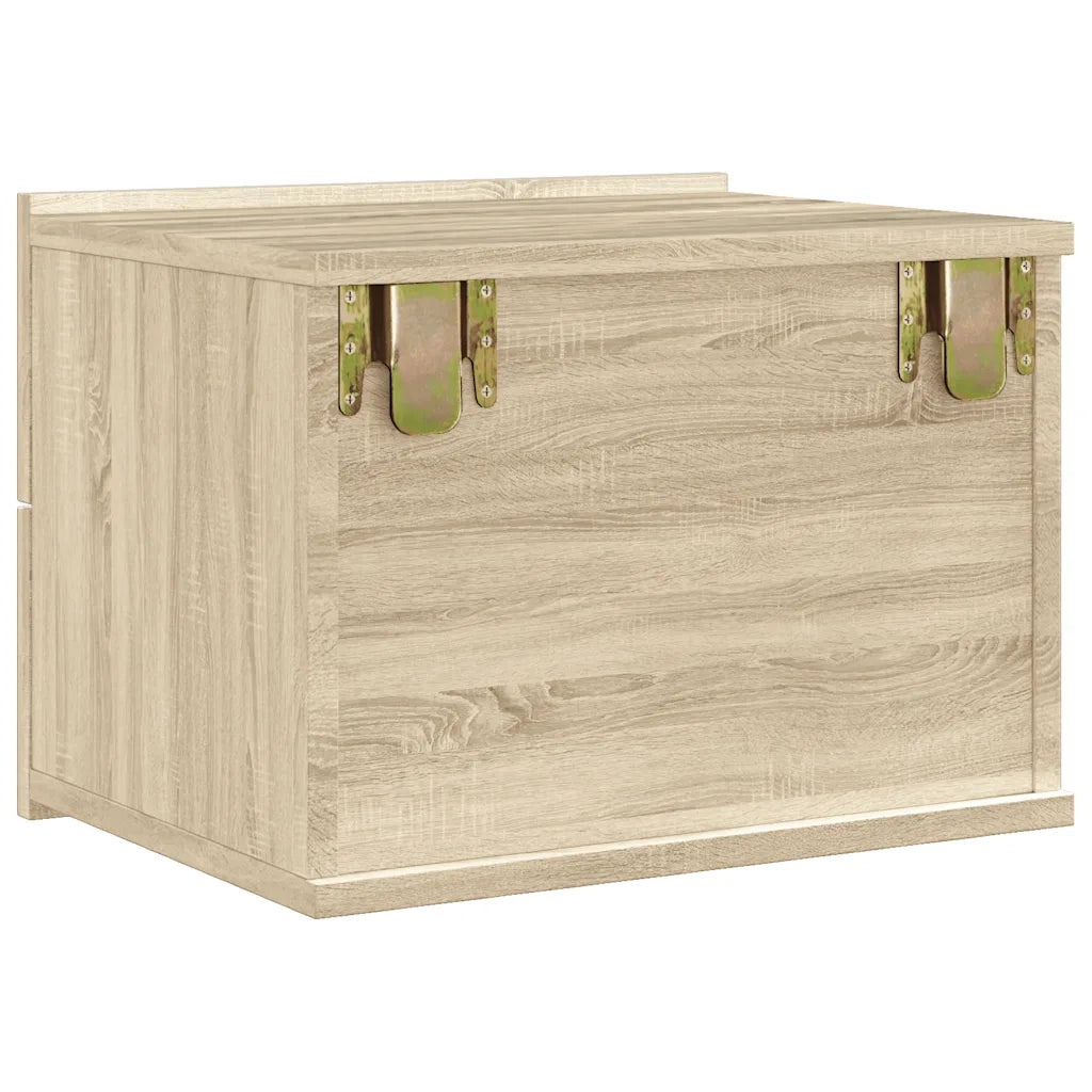 Comodino Rovere Sonoma 40x30x30 cm in Legno Multistrato 801059
