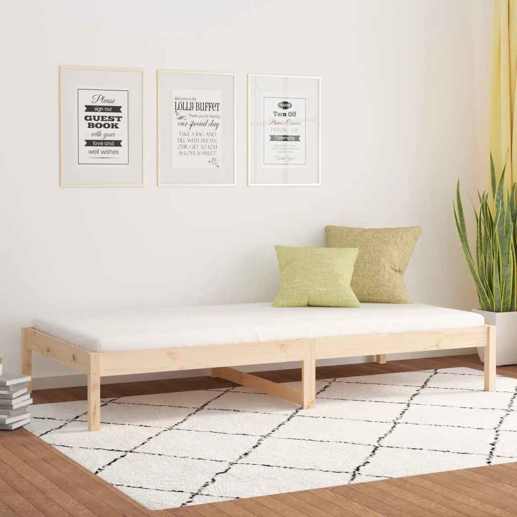 Letto singolo | Letto per adulti | Dormeuse 90x190 cm Single in Legno Massello di Pino
