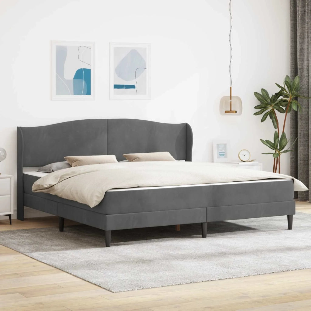Struttura del letto Grigio Scuro 180 x 200 cm Velluto 3415221