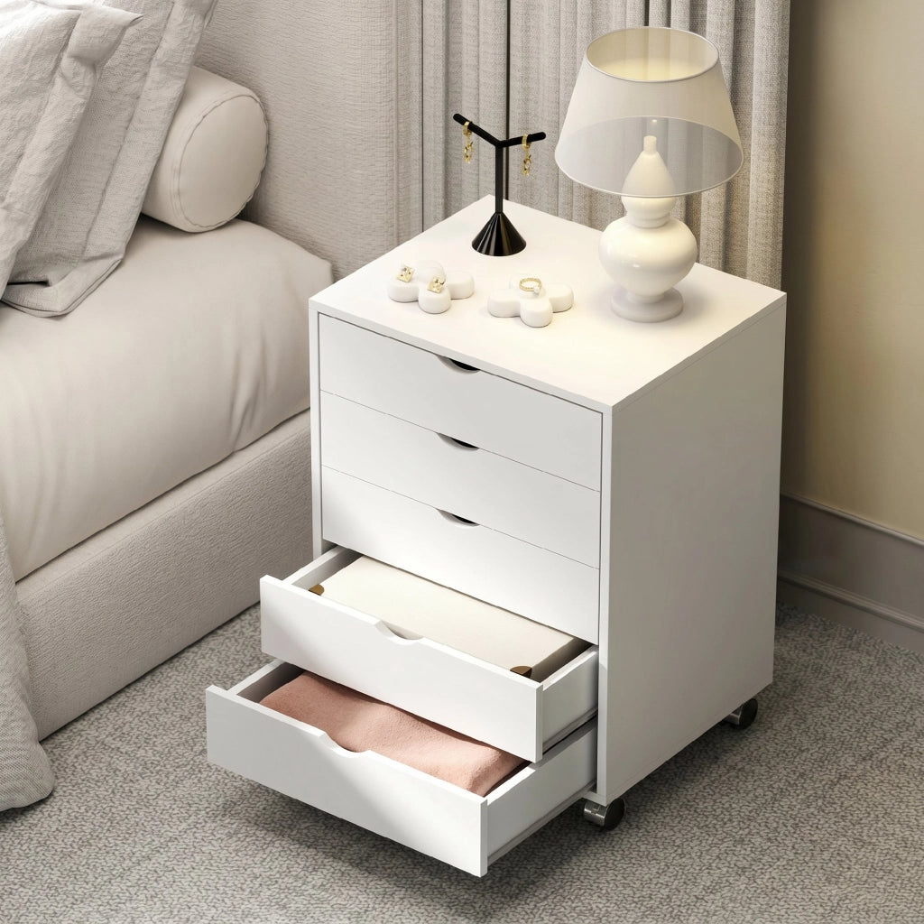 Scrivania con cassetti mobile ¨C Minimal ¨C bianco 50x30x70 cm