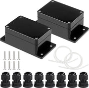Scatola di connessione IP65 impermeabile 2 pezzi - 100 x 68 x 50 mm - pannello di distribuzione - cassa vuota - ambienti umidi - scatola elettrica.