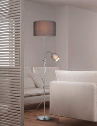 Piantana da Interno   in Metallo Nickel Opaco