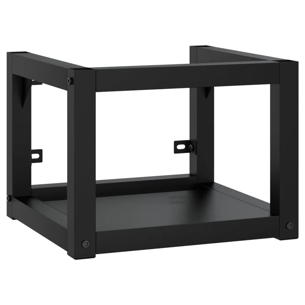 Struttura per Lavabo a Parete-Supporti per Mensole a Muro Nera 40x38x31 cm in Ferro