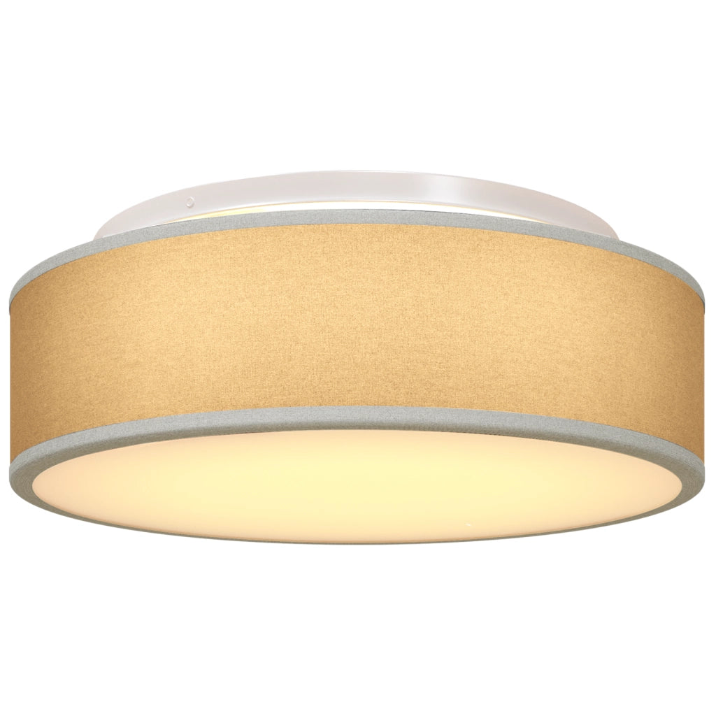Lampade da soffitto a incasso Grigio Ã˜ 38 cm Tessuto E27
