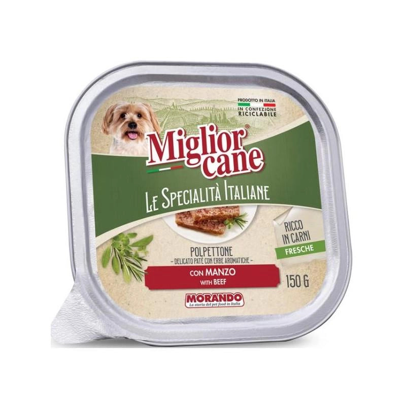 MIGLIOR CANE SPECIALITÀ PATE DA 150 GR AL MANZO
