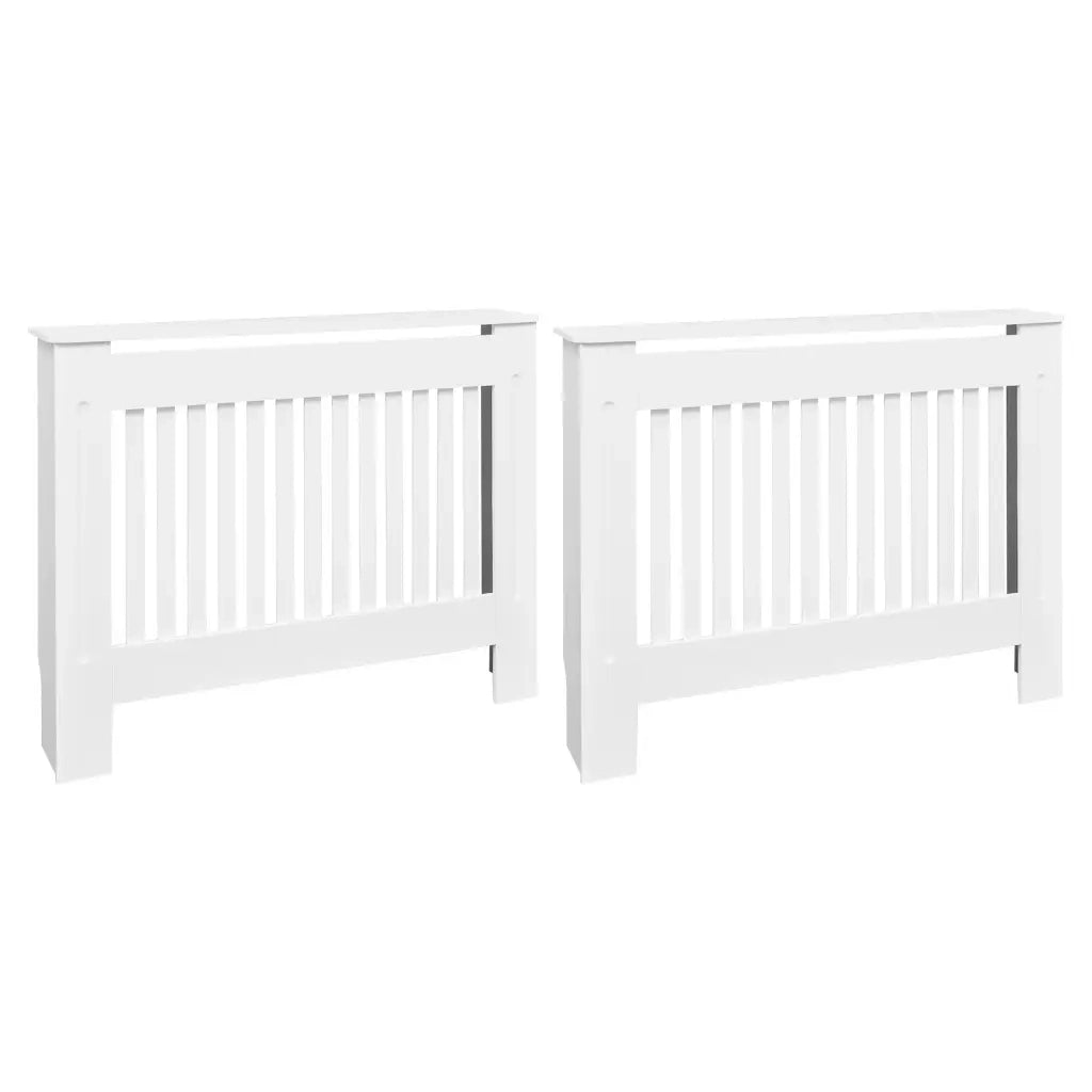 Copritermosifoni 2 pz in Legno Multistrato 112 cm Bianco CFW3591076