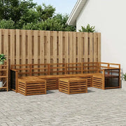 Set di divani da esterno 7 pcs Naturale 3384650