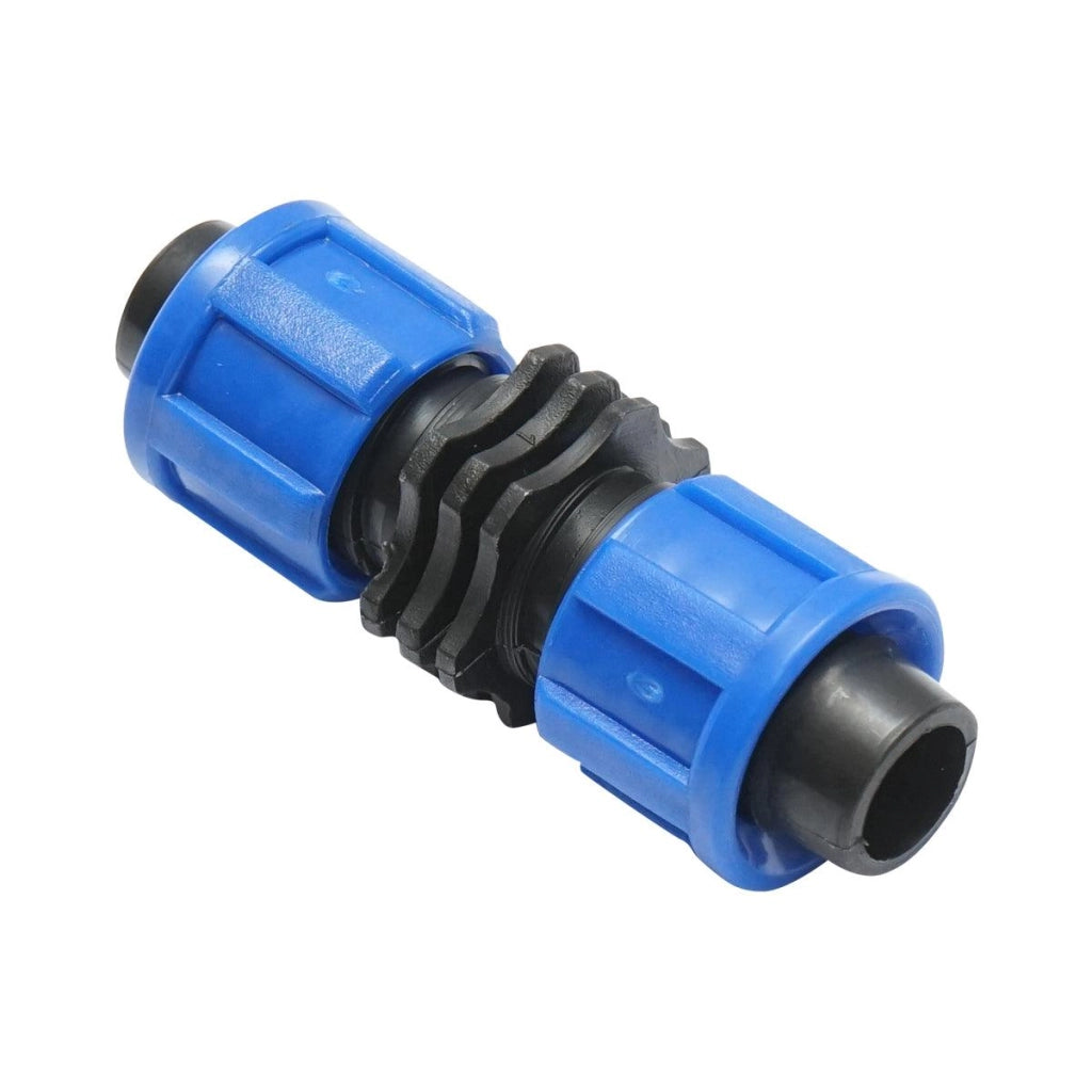 Raccordo/Manicotto/Connettore tubo irrigazione 16 x 16 mm. Raccordo Ala Gocciolante 16 x 16 mm.