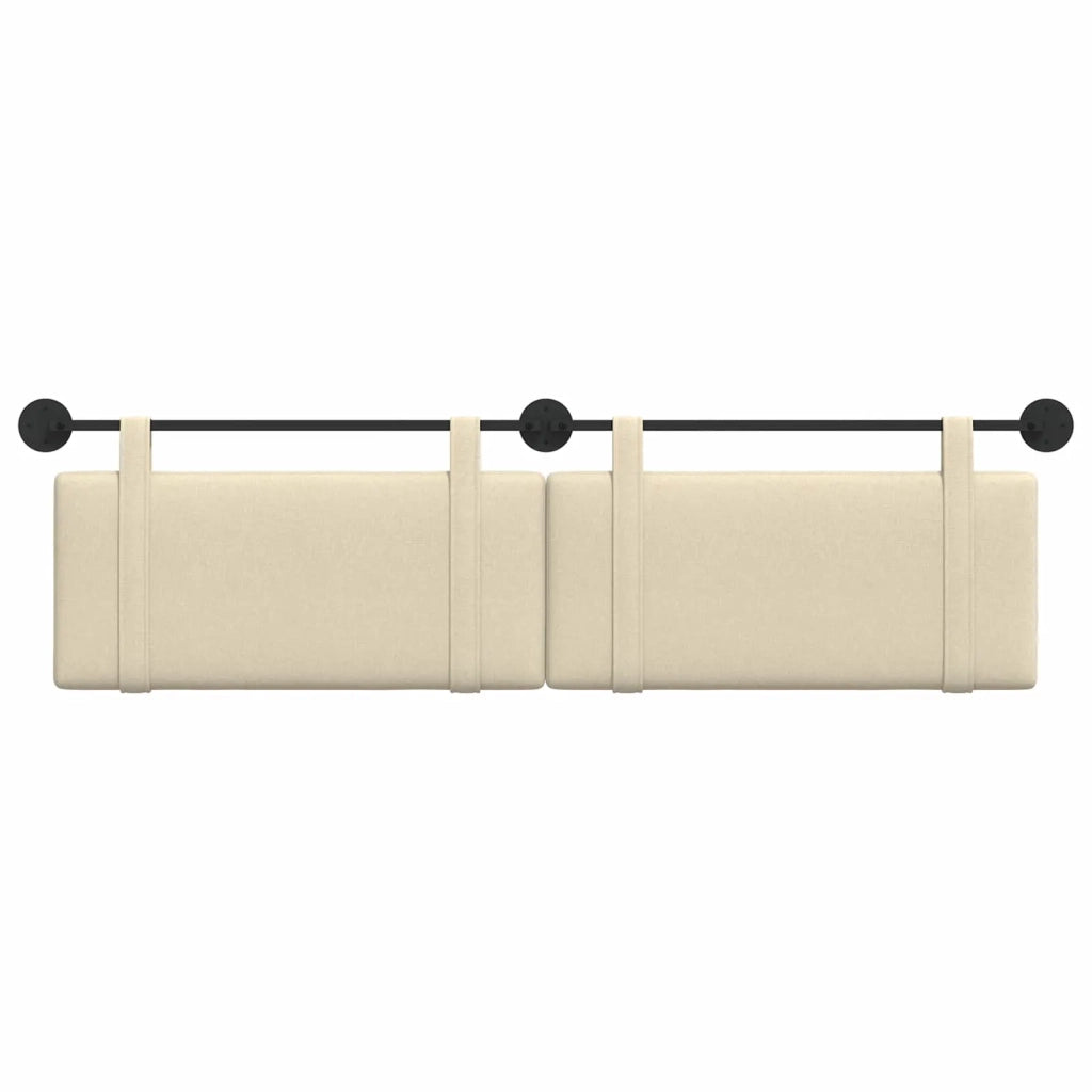 Testiera sospesa Crema Tessuto