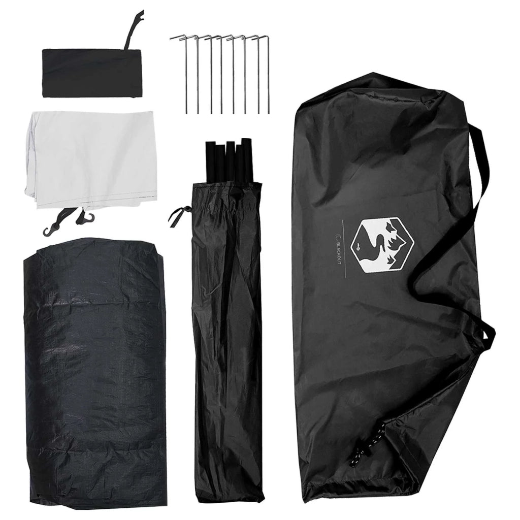 Tenda da campeggio con tetto Bianco Blackout 275 x 215 x 125 cm 42028636