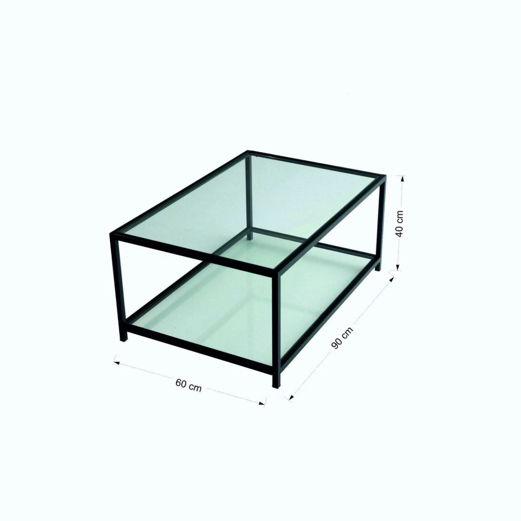 Mina, Tavolino da Salotto un Vano, 90x60x40h cm Grigio Tortora