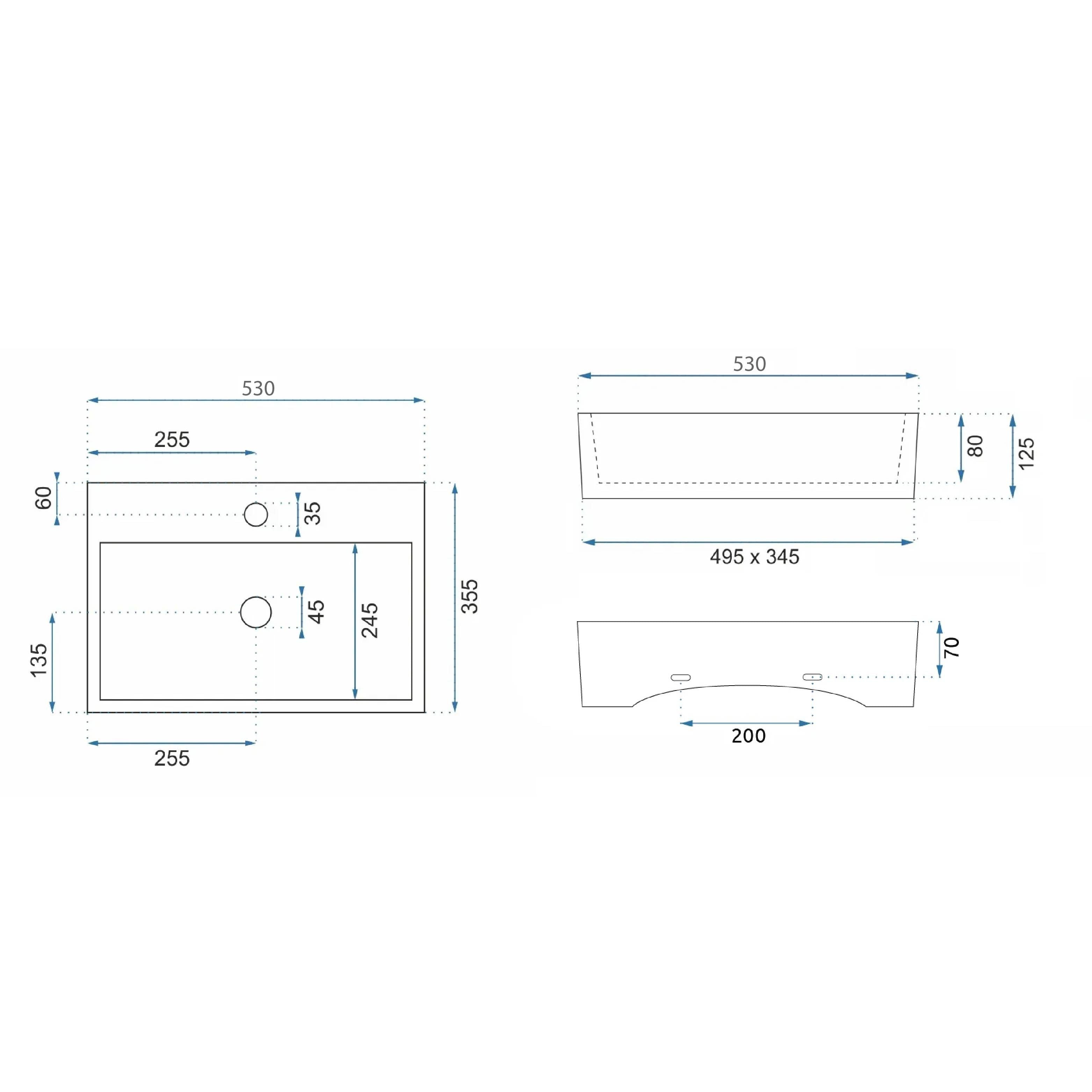 Lavabo Da Appoggio/murale Rea Valeria N
