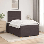 Letto box spring con materasso Marrone Scuro 120 x 200 cm 3455318