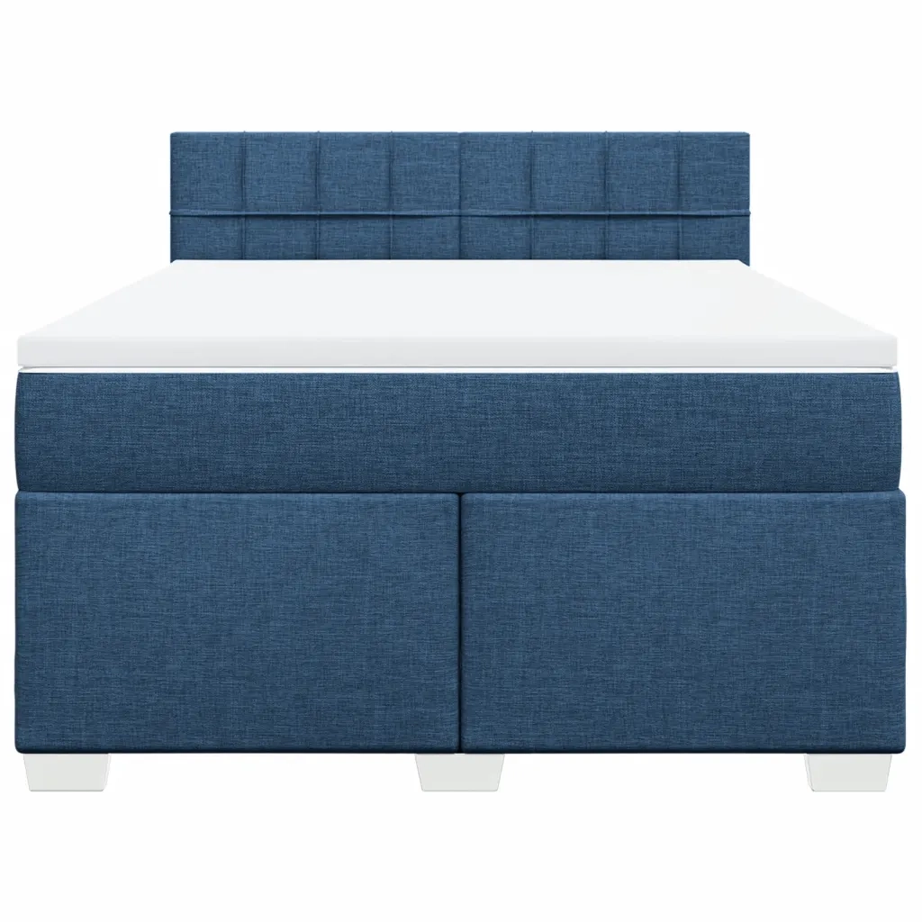 Giroletto a Molle con Materasso Blu 160x200 cm in Tessuto 3288245