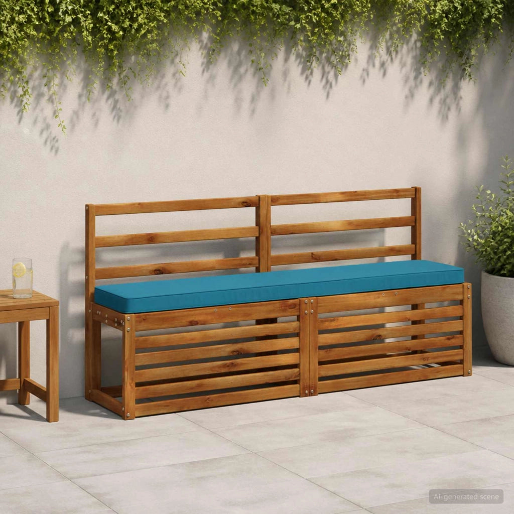 Cuscino per Panchina a 1 Pezzo VUGHT 100% Poliestere Azzurro 950688