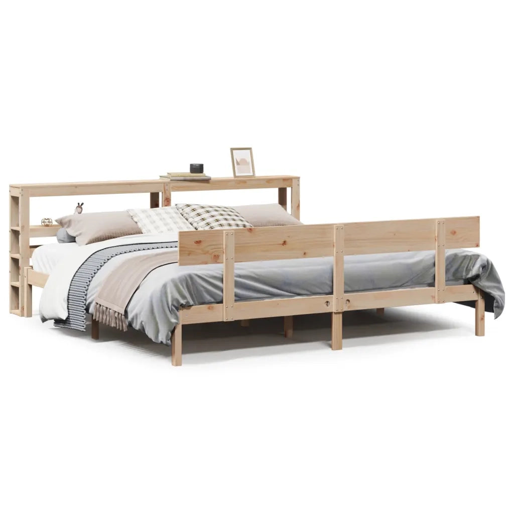 Letto senza Materasso 200x200 cm in Legno Massello di Pino 3305808
