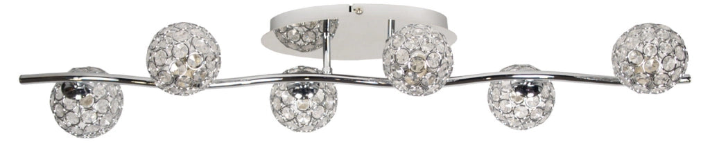 Candellux Starlet 96-85941 plafoniera cristallo cromo 6xG9