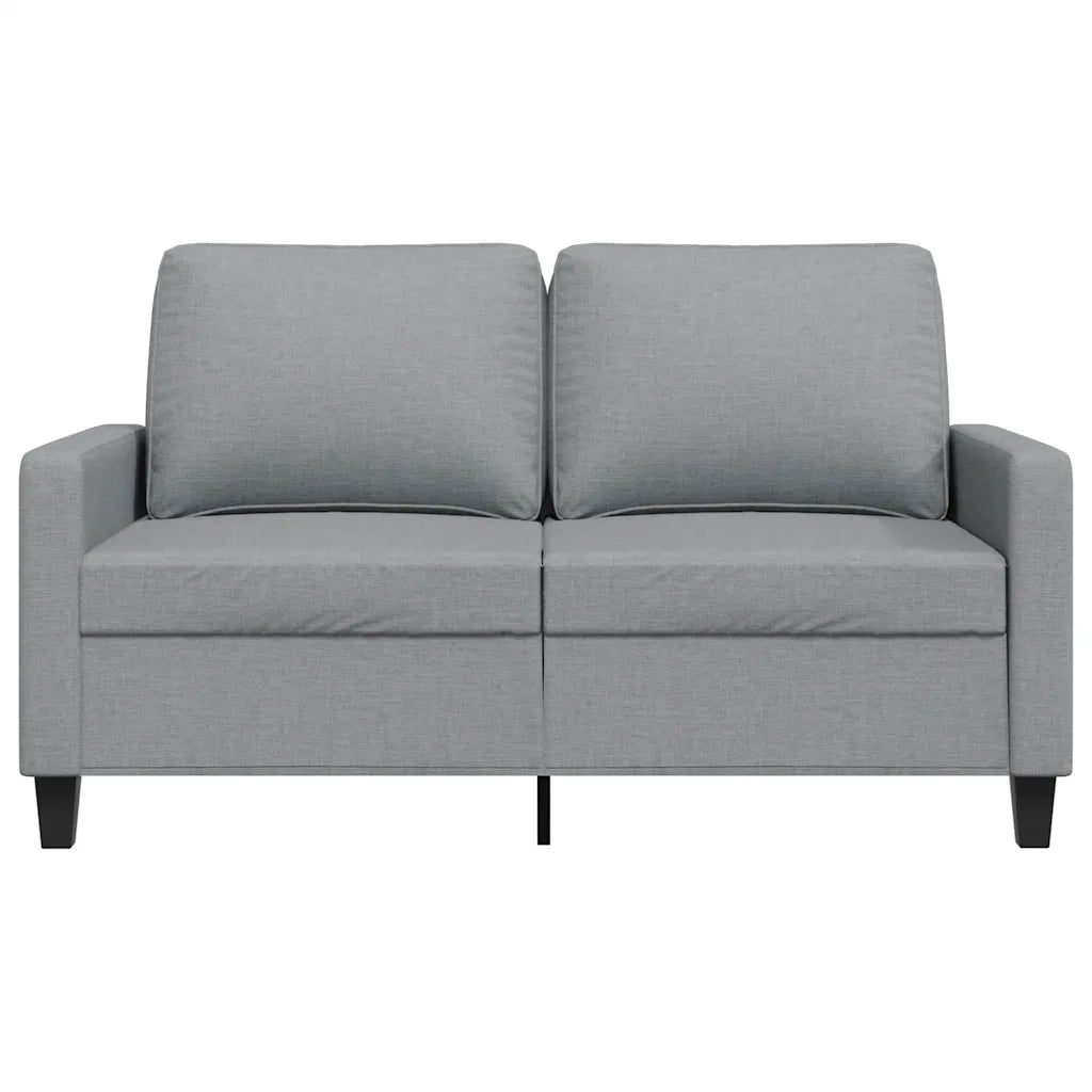 Divano a 2 Posti Grigio Chiaro 120 cm in Tessuto 359155