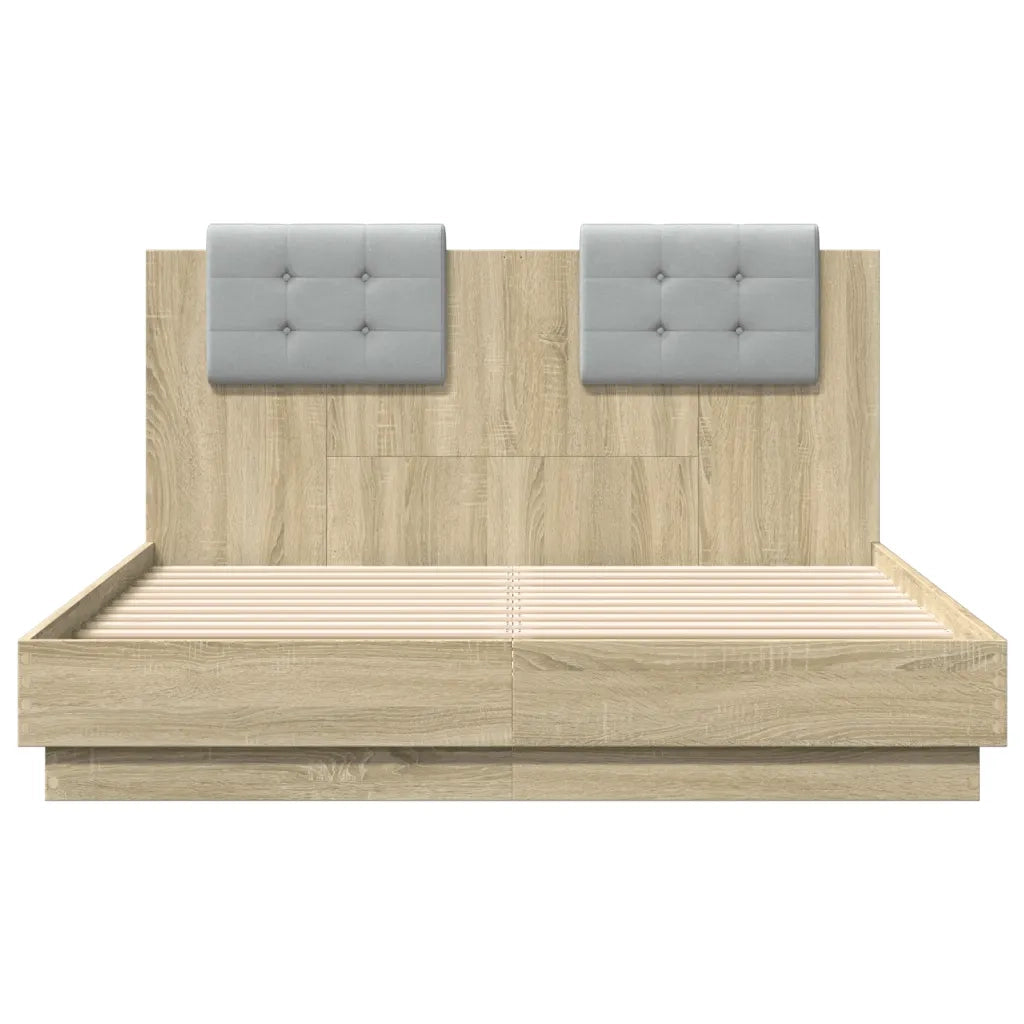 Giroletto Testiera Rovere Sonoma 120x190 cm Legno Multistrato 3209963