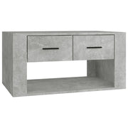 Tavolino da salotto | Tavolino da caff¨¨ | Tavolino da Soggiorno Grigio Cemento 80x50x40cm Legno Multistrato