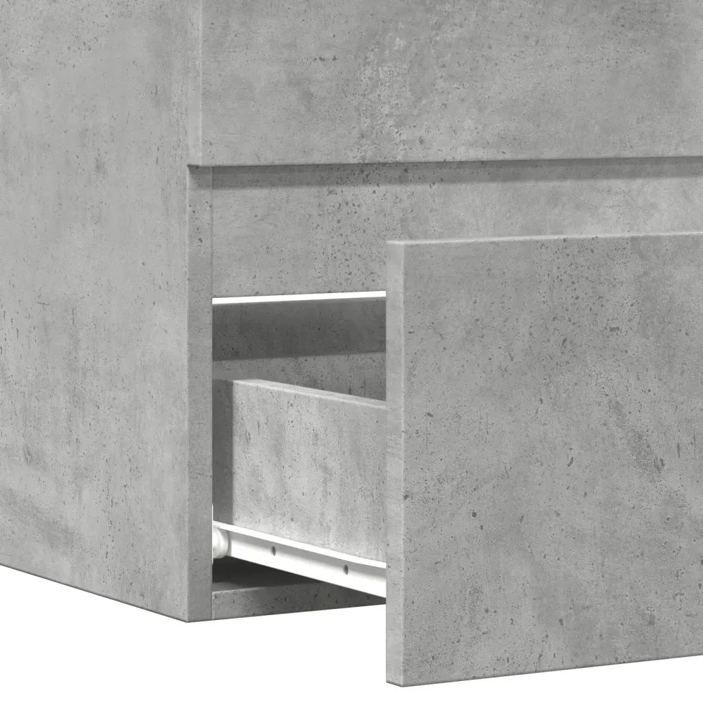 Armadietto da Bagno | Armadio da bagno Grigio Cemento 60x38,5x45cm in Truciolato